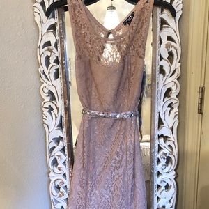 Long pink gown